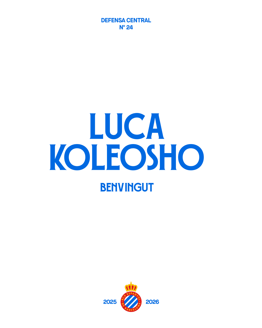 RCDE Espanyol Barcelona — Welcome graphic