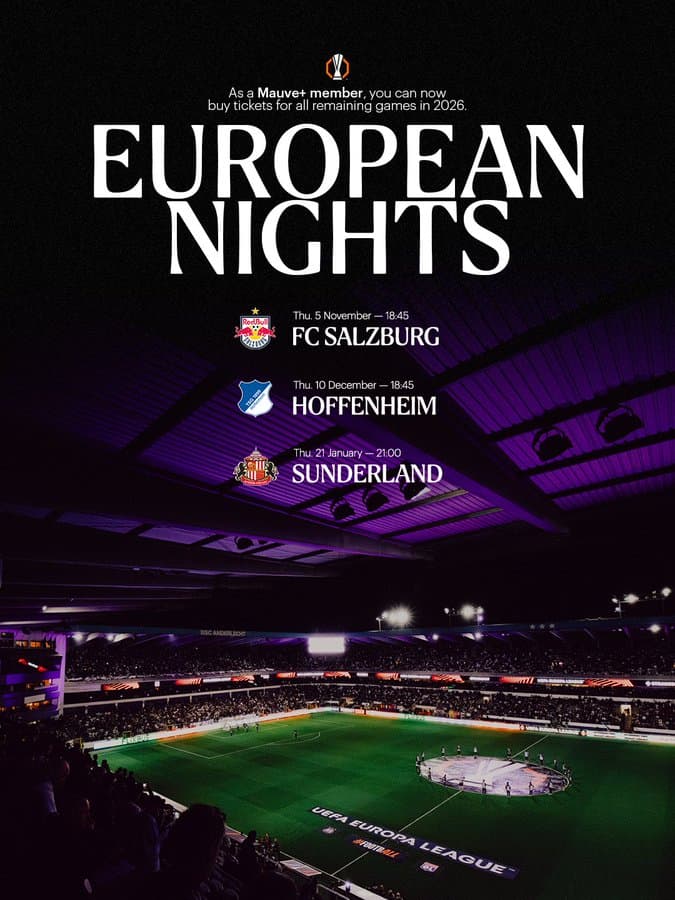 RSC Anderlecht — Fixtures graphic